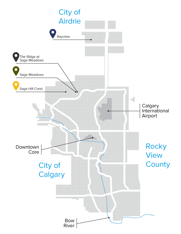 Calbridge Homes Communities Map